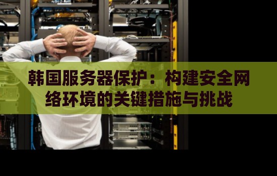 韩国服务器保护:构建安全网络环境的关键措施与挑战 韩国服务器保护:构建安全网络环境的关键措施与挑战