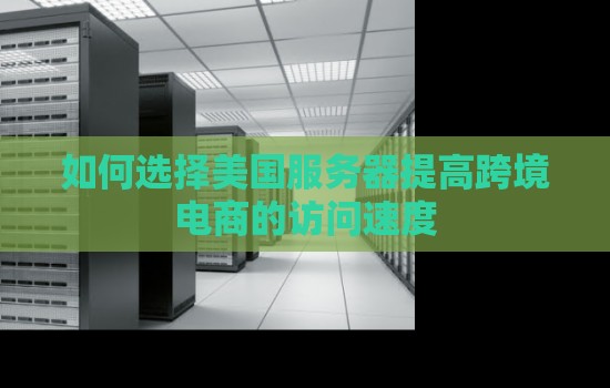 如何选择美国服务器提高跨境电商的访问速度 如何选择美国服务器提高跨境电商的访问速度