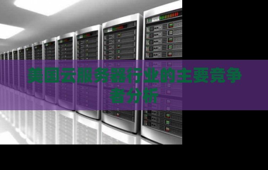 美国云服务器行业的主要竞争者分析 美国云服务器行业的主要竞争者分析