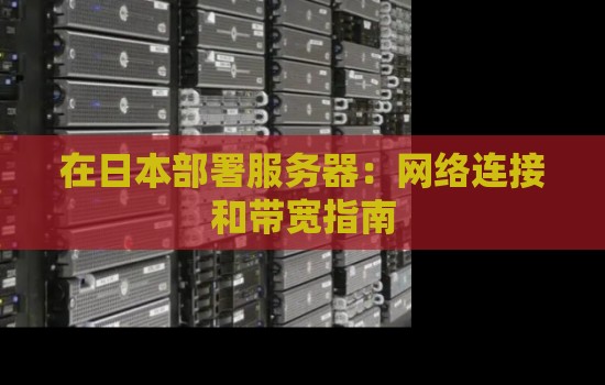 在日本部署服务器:网络连接和带宽建议 在日本部署服务器:网络连接和带宽建议