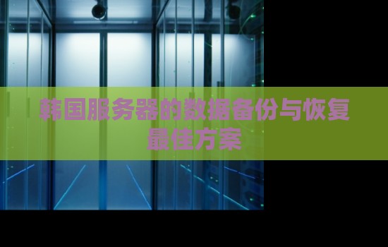 韩国服务器的数据备份与恢复好的方案