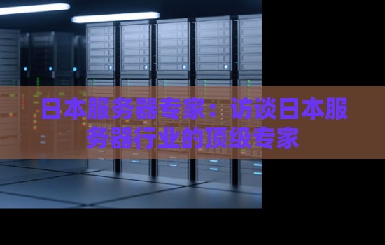 日本服务器专家:访谈日本服务器行业的顶级专家 日本服务器专家:访谈日本服务器行业的顶级专家