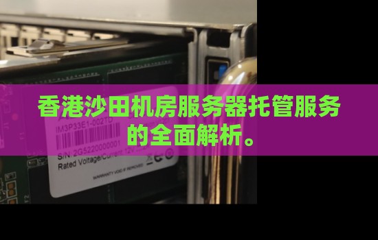 香港沙田机房服务器托管服务的全面解析。