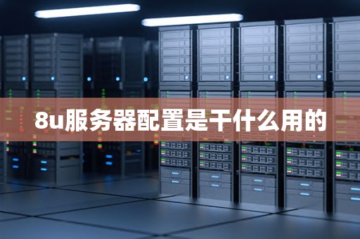 8u服务器配置是干什么用的