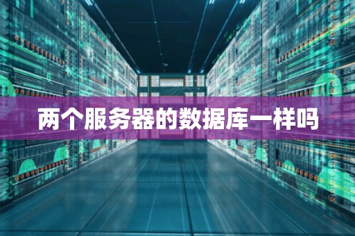 两个服务器的数据库一样吗 两个服务器的数据库一样吗