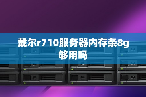 戴尔r710服务器内存条8g够用吗