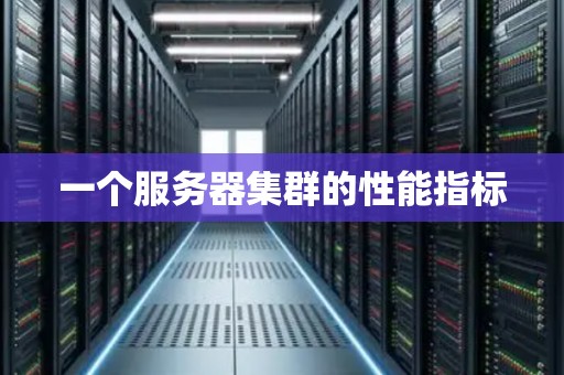 一个服务器集群的性能指标