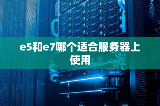 e5和e7哪个适合服务器上使用