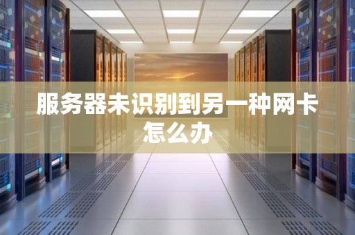 服务器未识别到另一种网卡怎么办