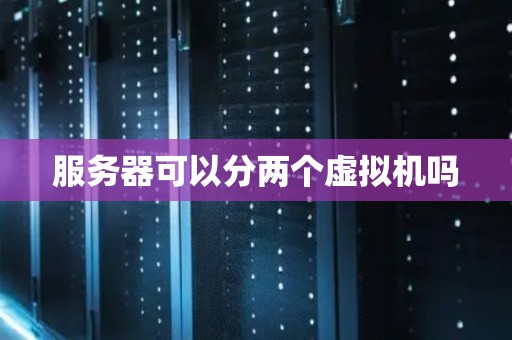 服务器可以分两个虚拟机吗 服务器可以分两个虚拟机吗