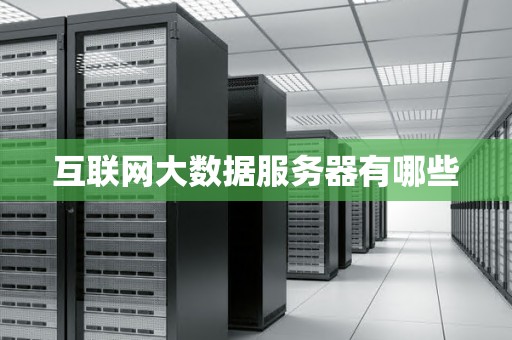 互联网大数据服务器有哪些 互联网大数据服务器有哪些