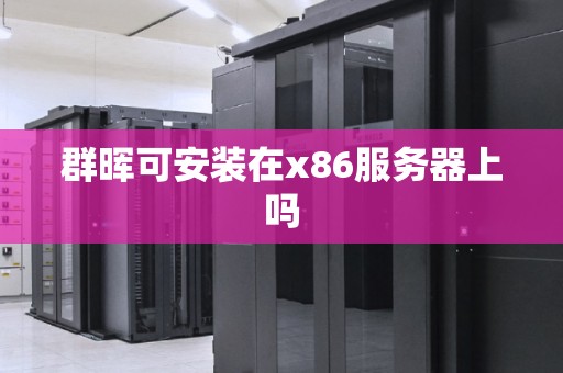 群晖可安装在x86服务器上吗 群晖可安装在x86服务器上吗