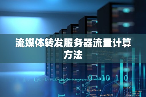 流媒体转发服务器流量计算方法