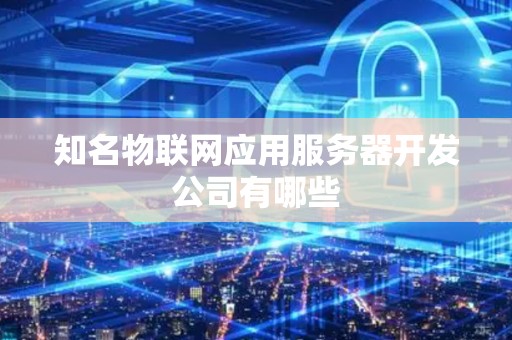 知名物联网应用服务器开发公司有哪些