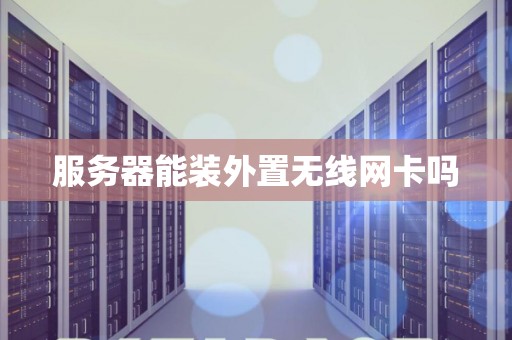 服务器能装外置无线网卡吗