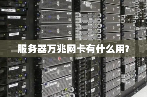 服务器万兆网卡有什么用?