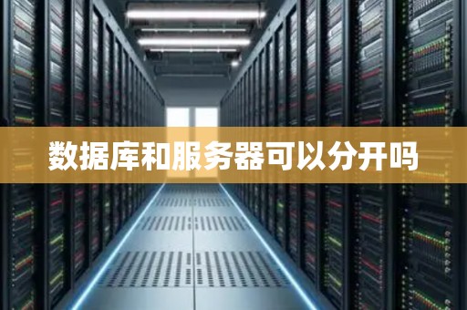 数据库和服务器可以分开吗 数据库和服务器可以分开吗
