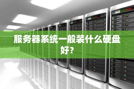 服务器系统一般装什么硬盘好？
