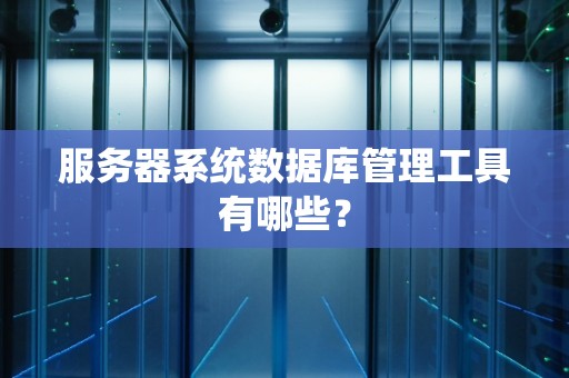 服务器系统数据库管理工具有哪些？