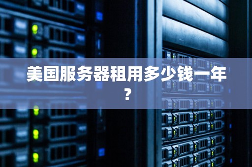 美国服务器租用多少钱一年？