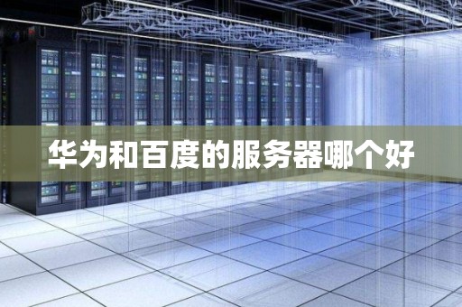 华为和百度的服务器哪个好
