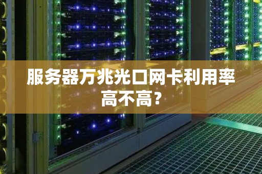 服务器万兆光口网卡利用率高不高？