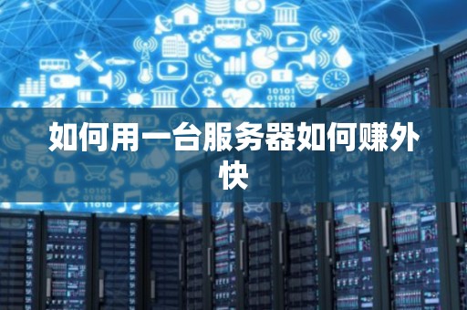 如何用一台服务器如何赚外快