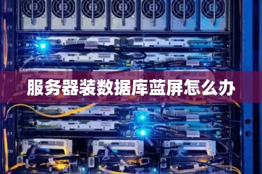 服务器装数据库蓝屏怎么办