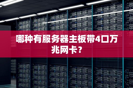 哪种有服务器主板带4口万兆网卡? 哪种有服务器主板带4口万兆网卡?