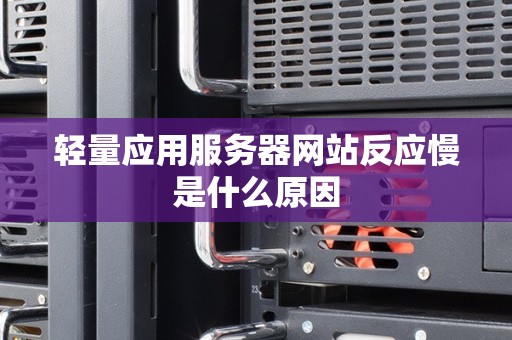 轻量应用服务器网站反应慢是什么原因 轻量应用服务器网站反应慢是什么原因