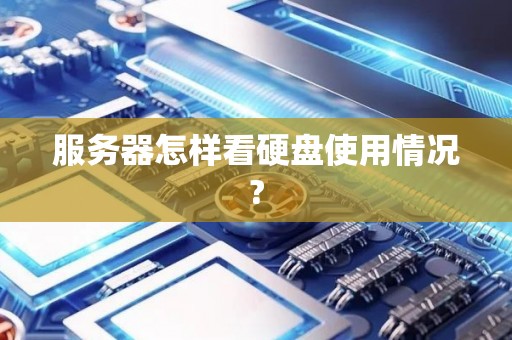 服务器怎样看硬盘使用情况?
