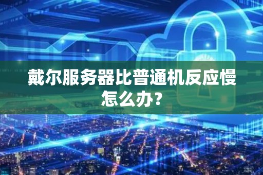 戴尔服务器比普通机反应慢怎么办? 戴尔服务器比普通机反应慢怎么办?
