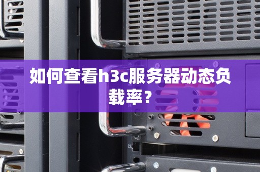 如何查看h3c服务器动态负载率? 如何查看h3c服务器动态负载率?