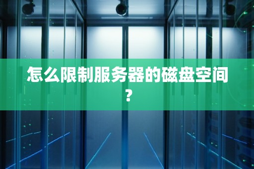 怎么限制服务器的磁盘空间? 怎么限制服务器的磁盘空间?