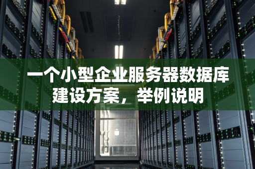一个小型企业服务器数据库建设方案,举例说明 一个小型企业服务器数据库建设方案,举例说明