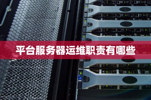 平台服务器运维职责有哪些