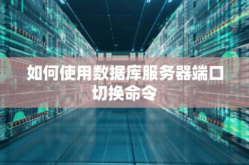 如何使用数据库服务器端口切换命令