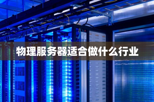 物理服务器适合做什么行业