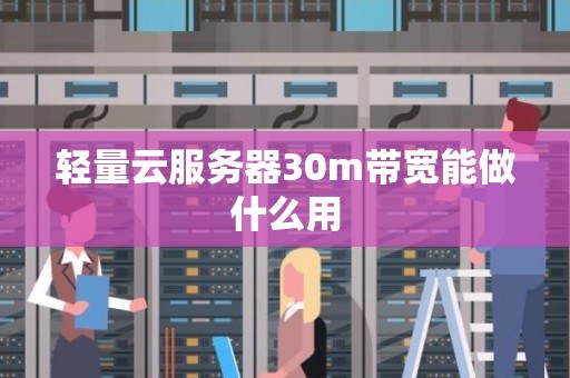 轻量云服务器30m带宽能做什么用 轻量云服务器30m带宽能做什么用