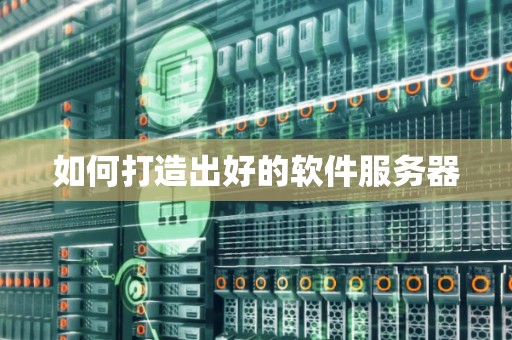 如何打造出好的软件服务器