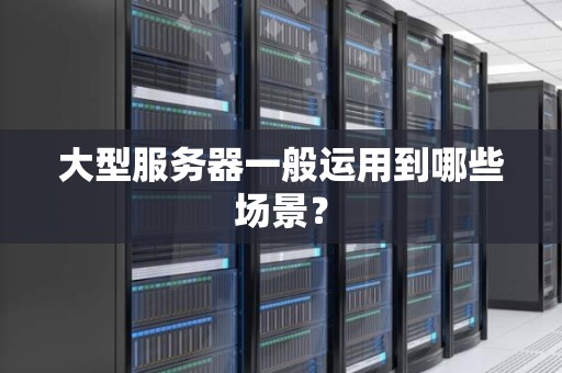 大型服务器一般运用到哪些场景？