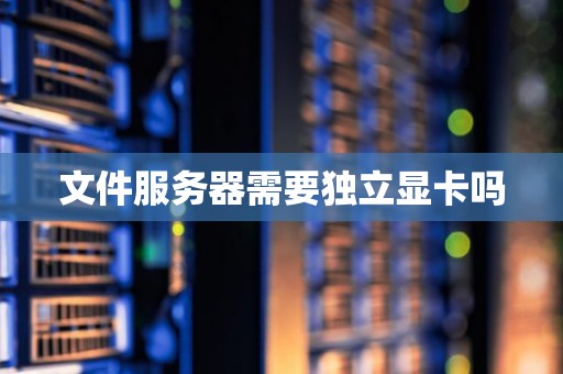 文件服务器需要独立显卡吗