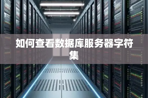 如何查看数据库服务器字符集