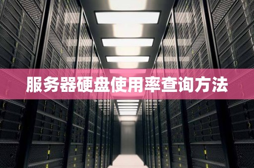 服务器硬盘使用率查询方法