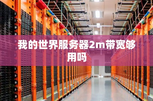 我的世界服务器2m带宽够用吗