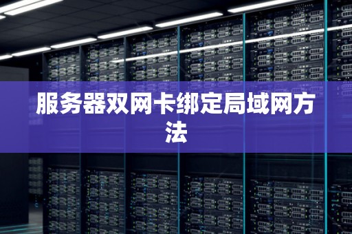 服务器双网卡绑定局域网方法