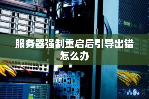 服务器强制重启后引导出错怎么办