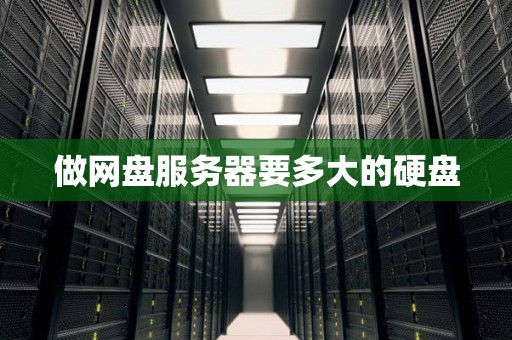 做网盘服务器要多大的硬盘