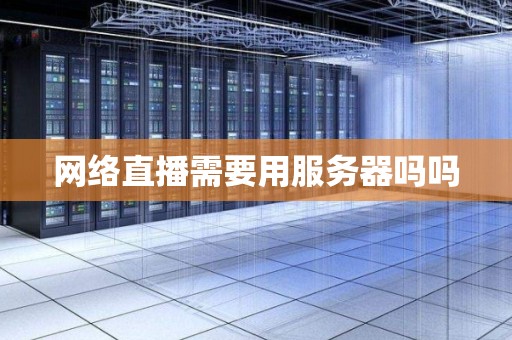 网络直播需要用服务器吗吗 网络直播需要用服务器吗吗