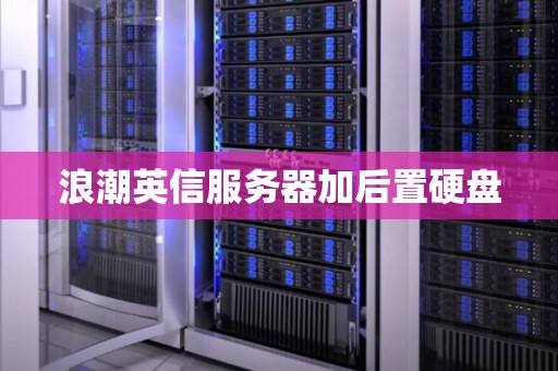 浪潮英信服务器加后置硬盘